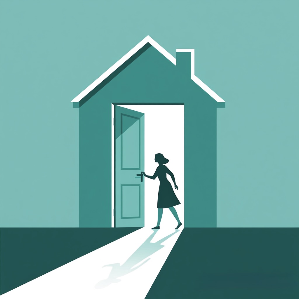 Two professionals discussing a project, representing the founding of Hestia.